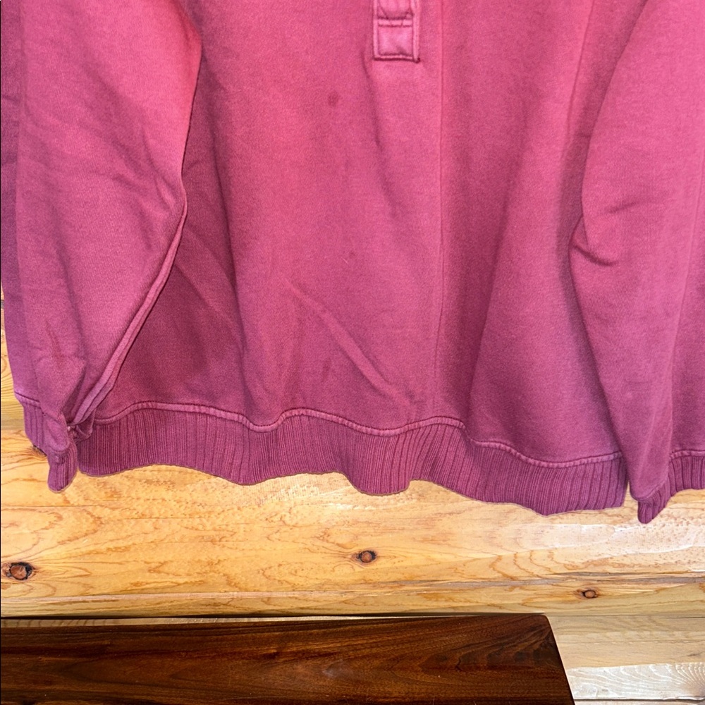 Aerie EUC Oh Snap! Sweatshirt Size Medium in Deep Cherry - Picture 10 of 15
